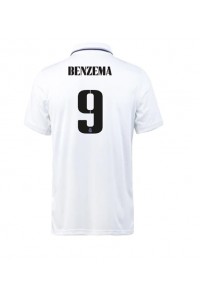 Real Madrid Karim Benzema #9 Voetbaltruitje Thuis tenue 2022-23 Korte Mouw